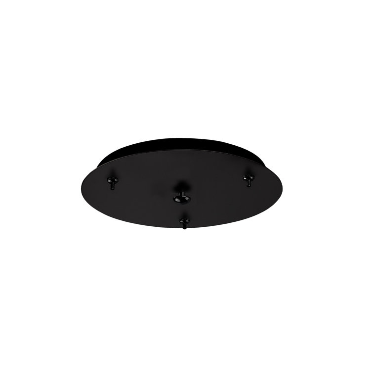Sleek Black Brushed Nickel Multi-Port Canopy Light Fixture