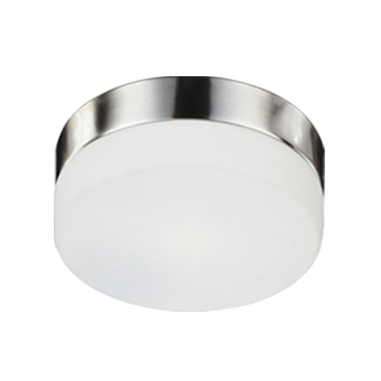 Lomita 11.5'' Brushed Nickel Opal Glass Flush Mount Ceiling Light