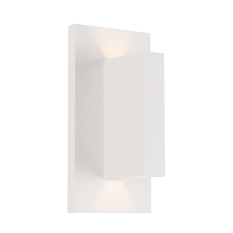 Vista White Aluminum LED Wall Sconce