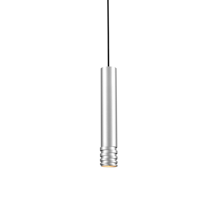Milca Brushed Nickel 14'' Modern Single Lamp Pendant
