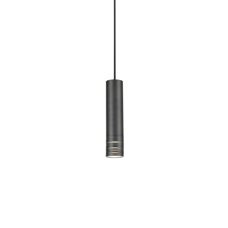 Milca 10.25" Black Brushed Nickel Medium Pendant Light