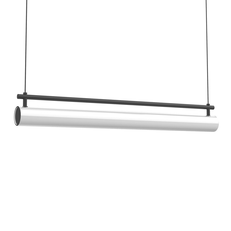 Gramercy Sleek Black LED Kitchen Island Linear Pendant