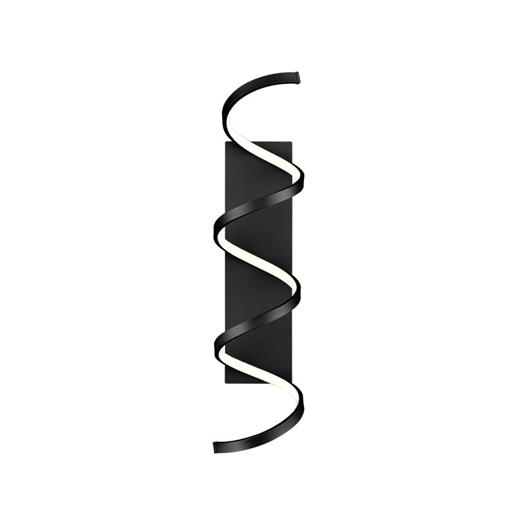 Synergy Black Aluminum 24" LED Dimmable Wall Sconce