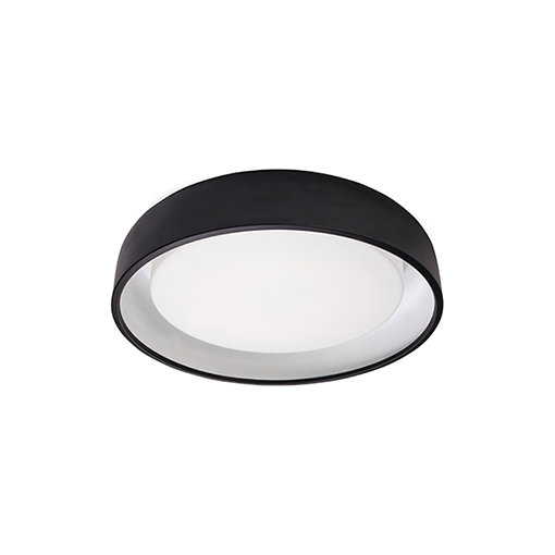 Black Glass LED Flush Mount Ceiling Light
