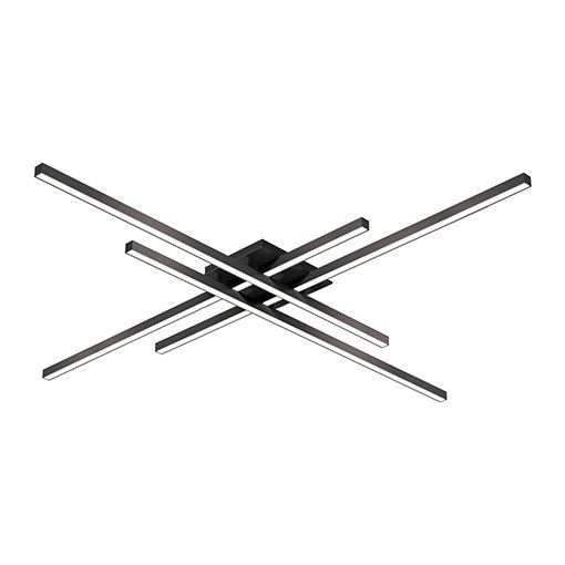 Matte Black Aluminum LED Indoor/Outdoor Flush Mount