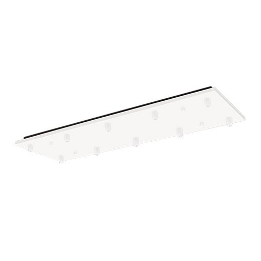 Sleek 26'' White Brushed Nickel Multi-Port Lighting Canopy
