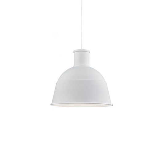 Irving Modern White Aluminum 21" Bowl Pendant Light
