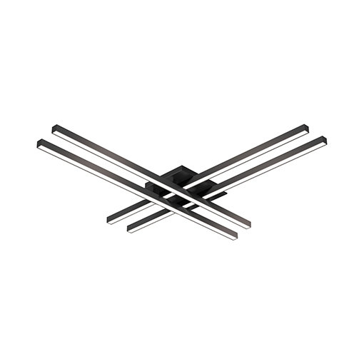 Black Brushed Nickel 31.25" LED Flush Mount Ceiling Light