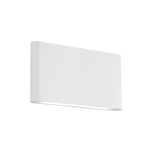 White Dimmable Direct Wired LED Wall Sconce