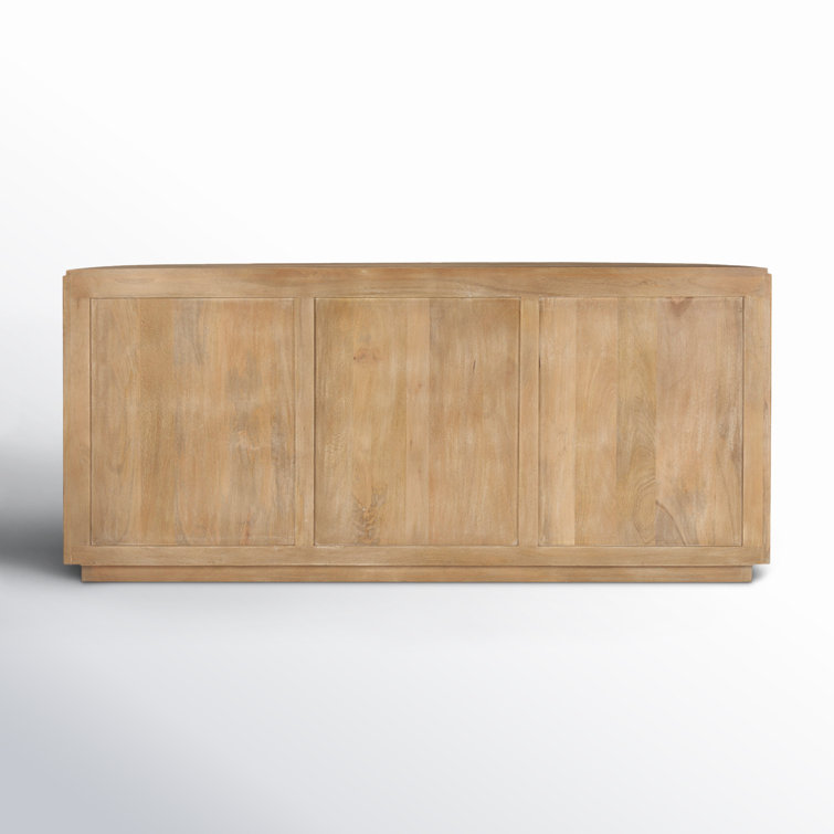 Terra 72'' Light Brown Fluted Wood Sideboard