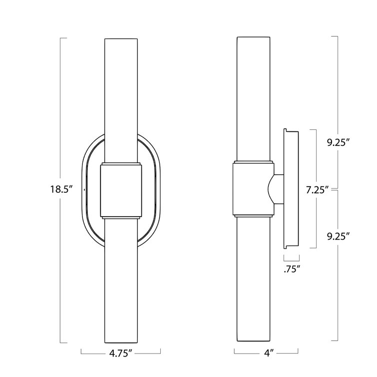 Dixon Double-Light Oil Rubbed Bronze Sconce with Opal Glass Shade