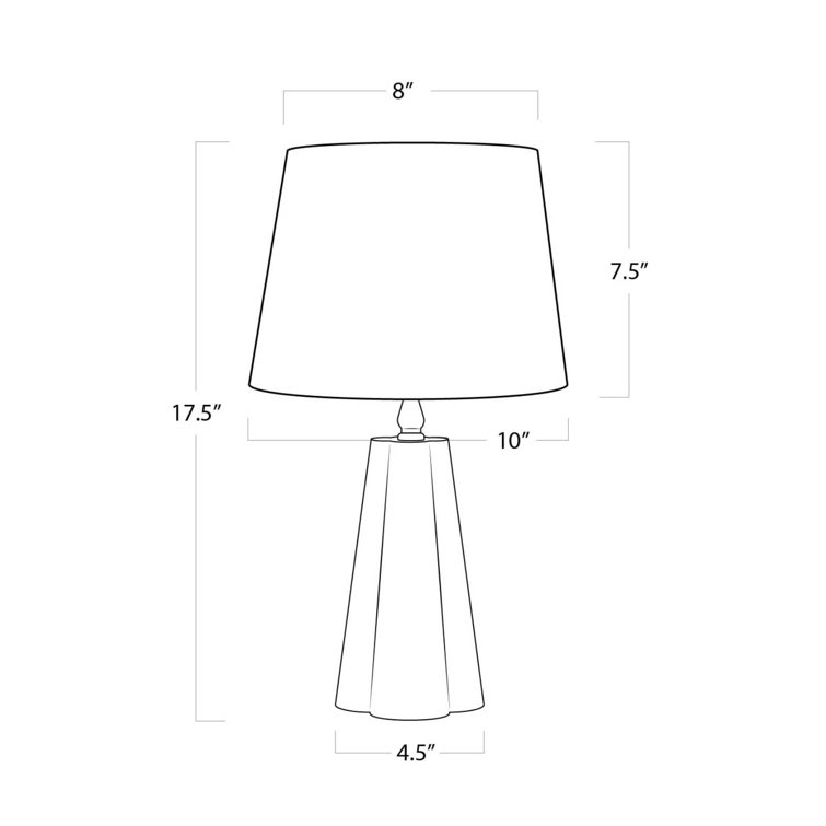 Pink Quartz Mini Table Lamp with White Linen Shade
