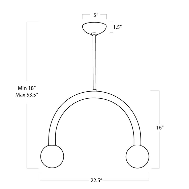 Modern Globe LED Pendant Light in Oil-Rubbed Bronze with Clear Glass