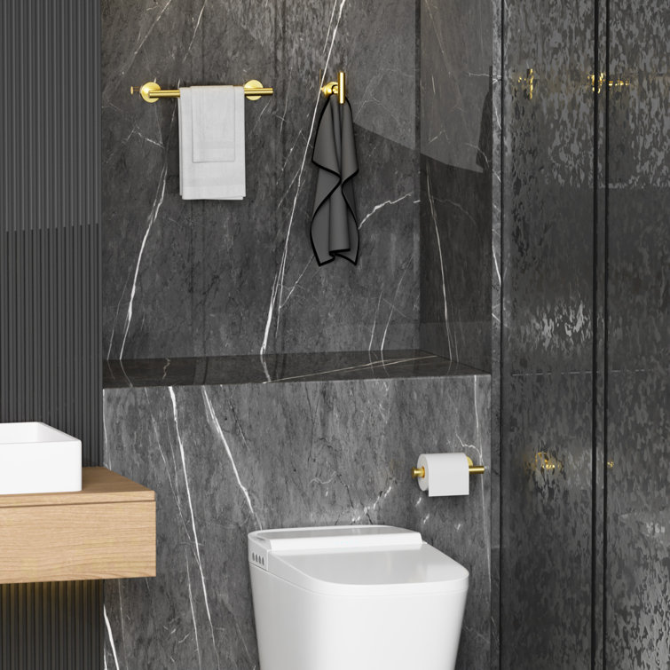 Brushed Gold 24-Inch Metal Bathroom Hardware Set
