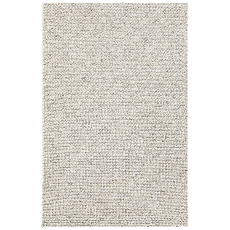 Gray Geometric Handmade Wool 5' x 7' Area Rug