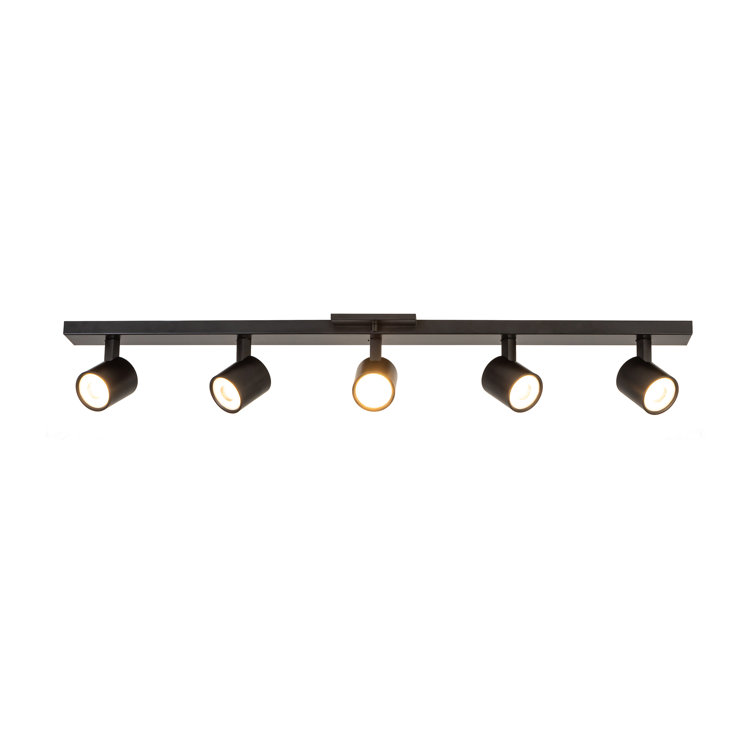 Arnold Black 50W LED 5-Head Adjustable Track Light