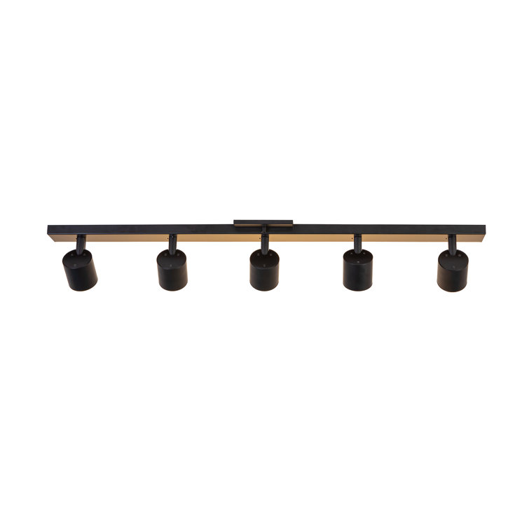 Arnold Black 50W LED 5-Head Adjustable Track Light