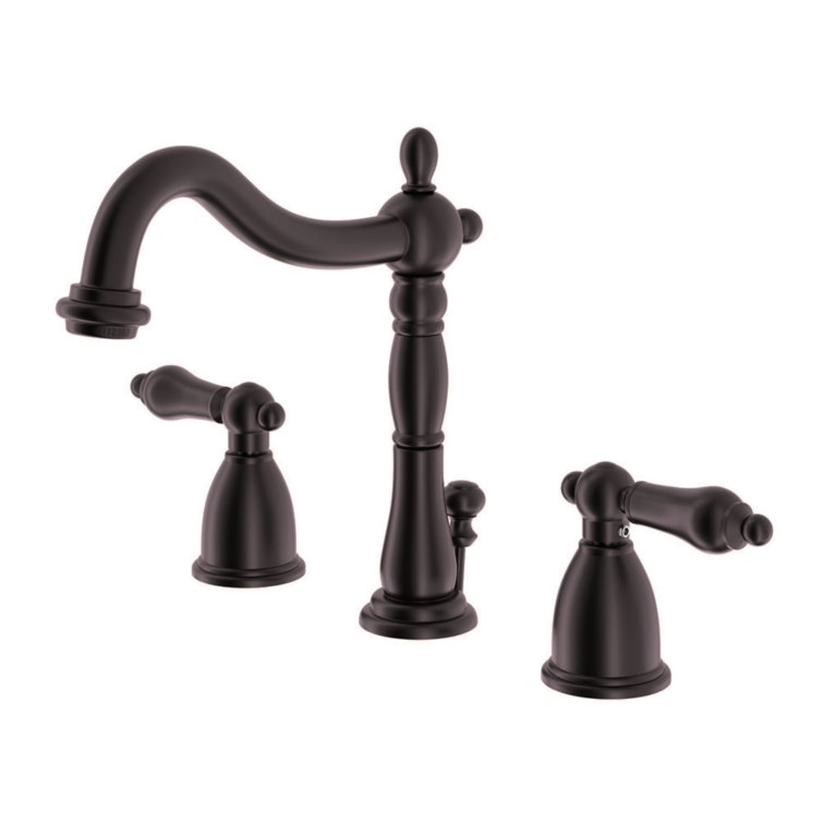 Heritage Oil Rubbed Bronze Widespread Bathroom Faucet