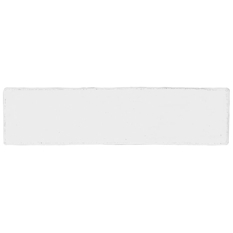 Orion White Glossy Ceramic Subway Wall Tile 2" x 8"