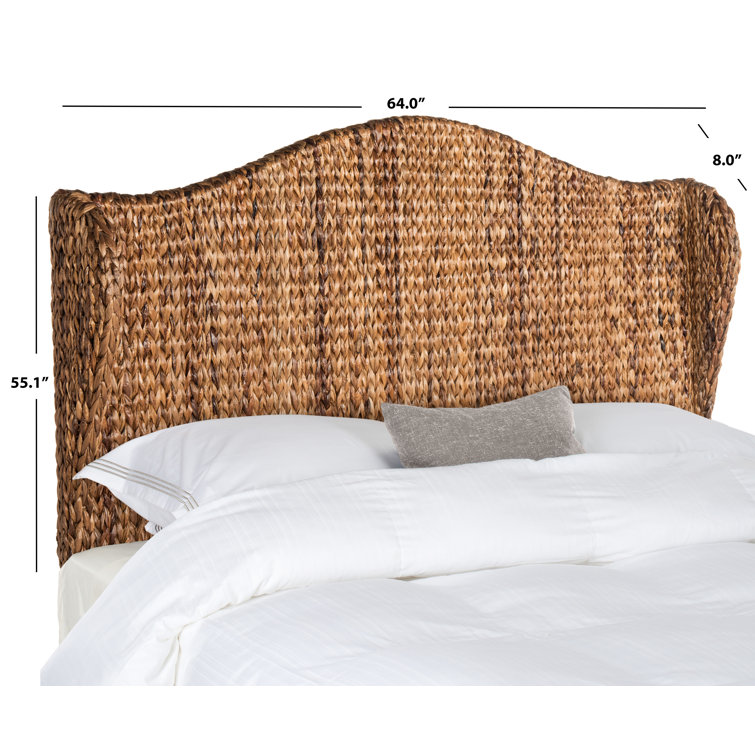 Camelback Classic Queen Wicker Headboard in Rich Brown
