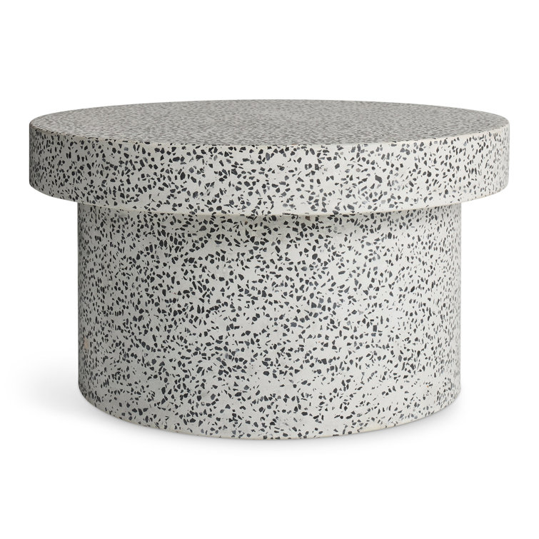 White Terrazzo Modern Coffee Table