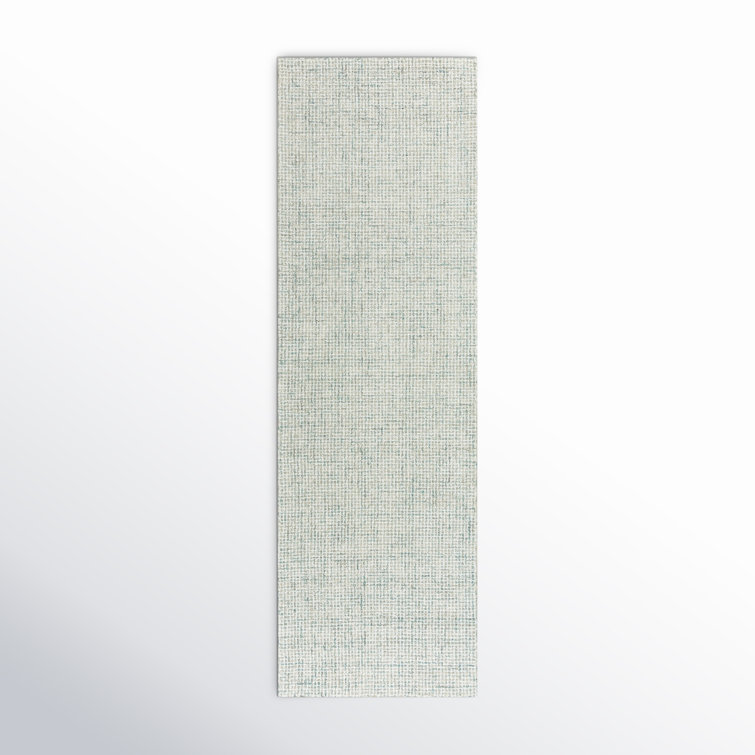 Ivory Hand-Tufted Wool Runner Rug 2'6" x 10'