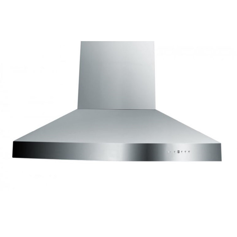 36" Stainless Steel Island Range Hood with LED Lighting