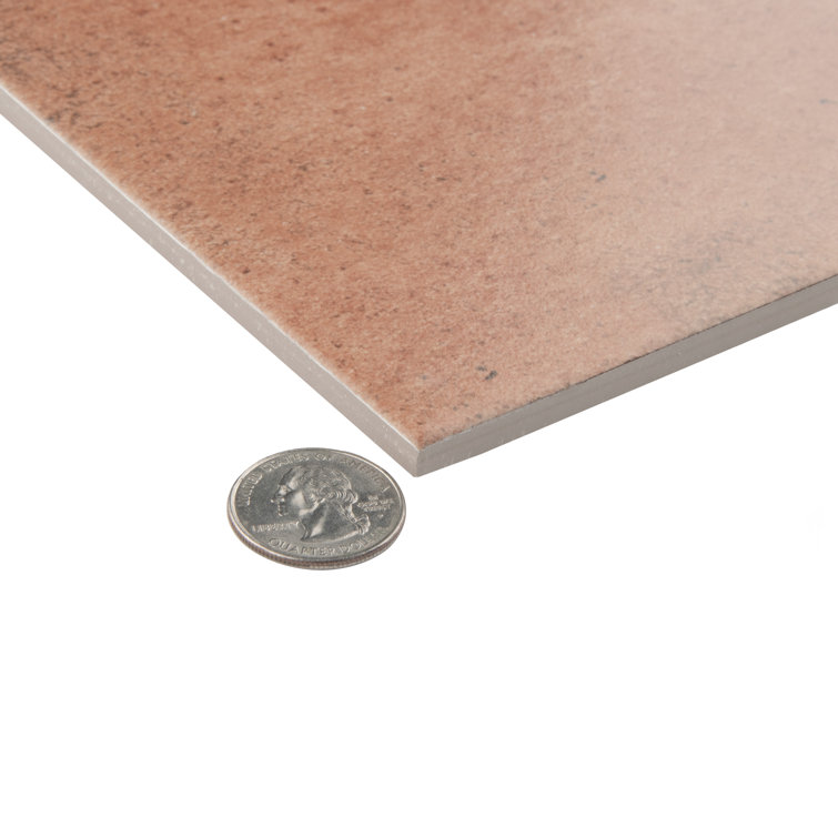 Manises 13" x 13" Matte Brown Porcelain Floor and Wall Tile