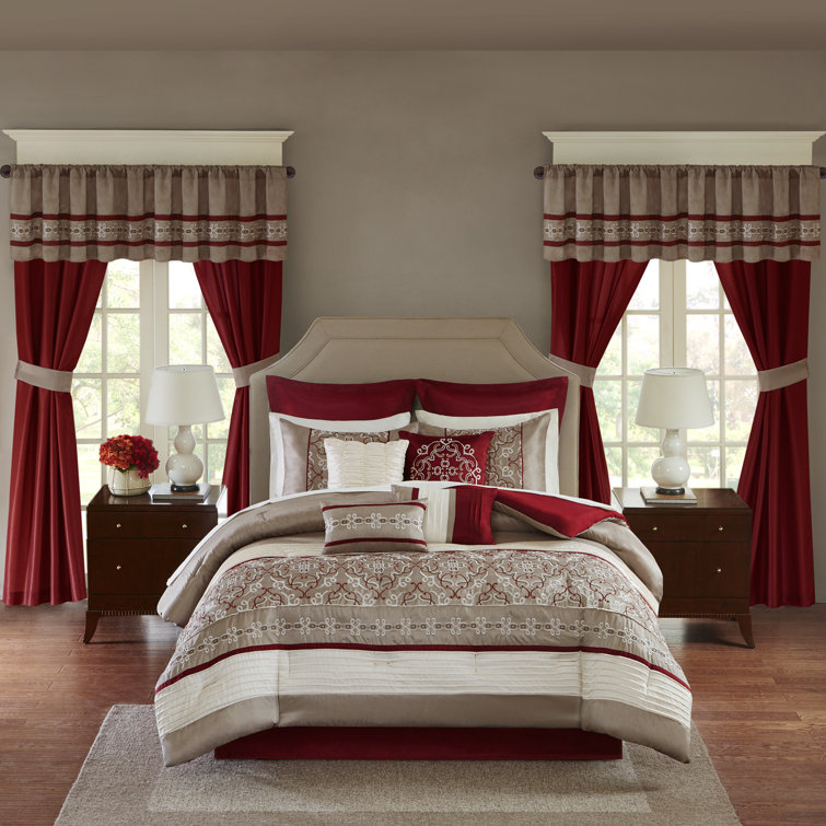 Madison Park Essentials Embroidered 24 Piece Room in a Bag Comforter Set