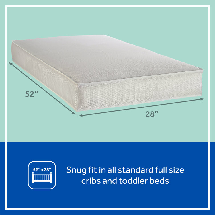 Sealy OptiCool Dual Firm Gel Memory Foam Crib Mattress