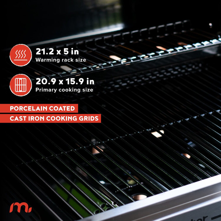 Megamaster 3-Burner Black and Silver Propane Gas Grill