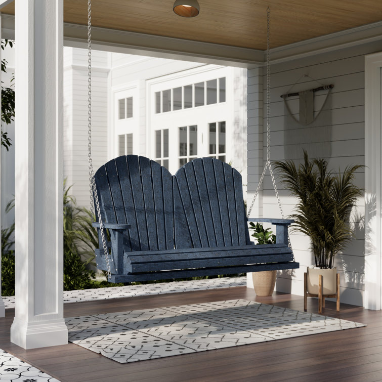 Patriot Blue 2-Person Recycled Plastic Porch Swing