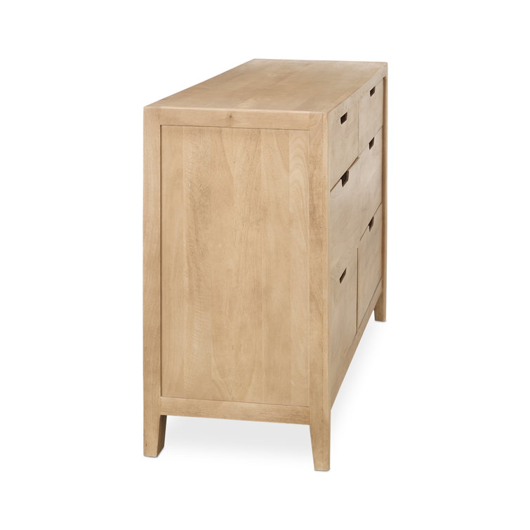 Laguna Light Brown Mango Wood 6-Drawer Dresser