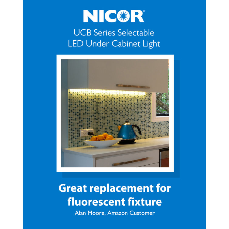9-Inch White Adjustable LED Under Cabinet Light with Switch