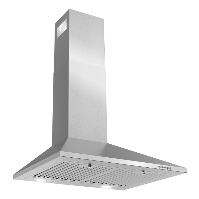 24'' Stainless Steel Convertible Wall Mounted Range Hood