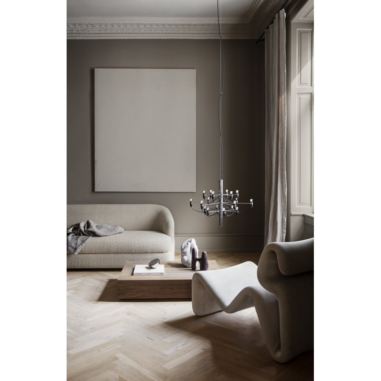 Sarfatti 2097 Contemporary Chrome 50-Light Chandelier