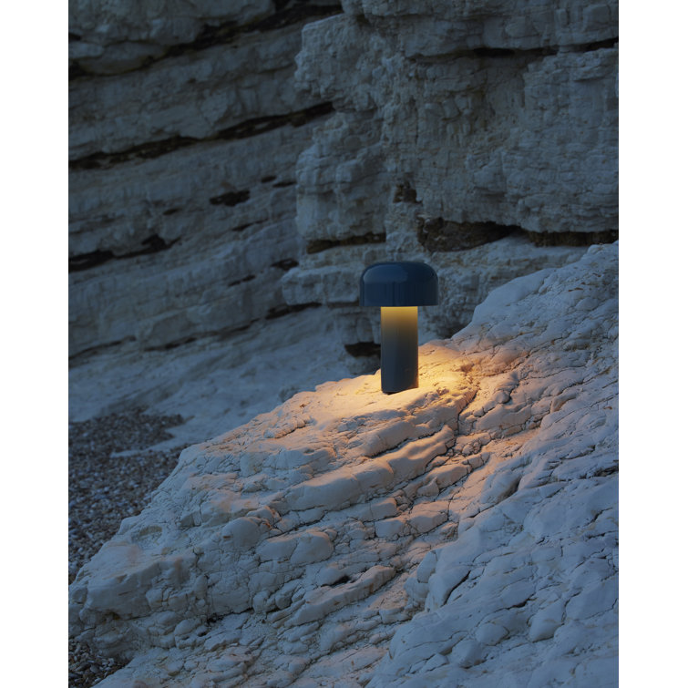 Gray Blue Cordless Adjustable Outdoor Kids Table Lamp