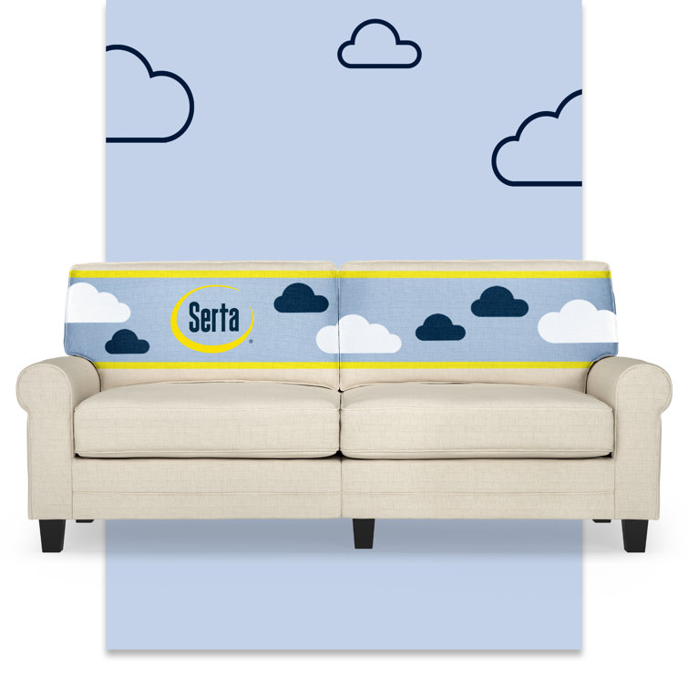 Copenhagen Classic Buttercream Linen 78" Sofa with Rolled Arms