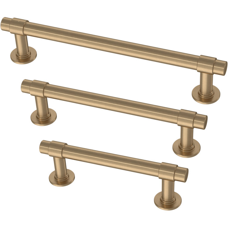 Champagne Bronze 5-Inch Cylindrical Bar Pull with Mounting Hardware