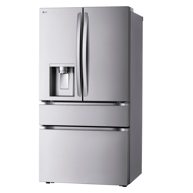 Black Stainless Steel Smart French Door Refrigerator with Ice Maker