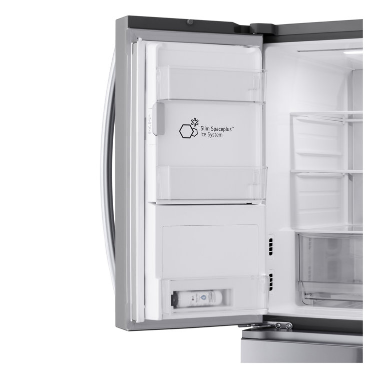 Black Stainless Steel Smart French Door Refrigerator with Ice Maker