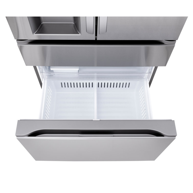 Black Stainless Steel Smart French Door Refrigerator with Ice Maker