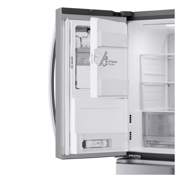 Black Stainless Steel Smart French Door Refrigerator with Ice Maker