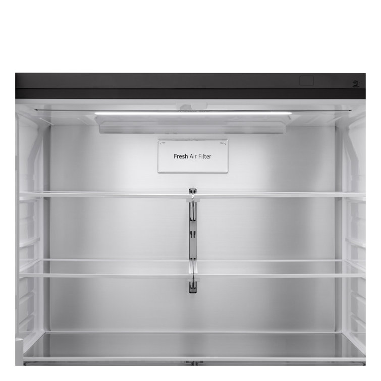 Black Stainless Steel Smart French Door Refrigerator with Ice Maker