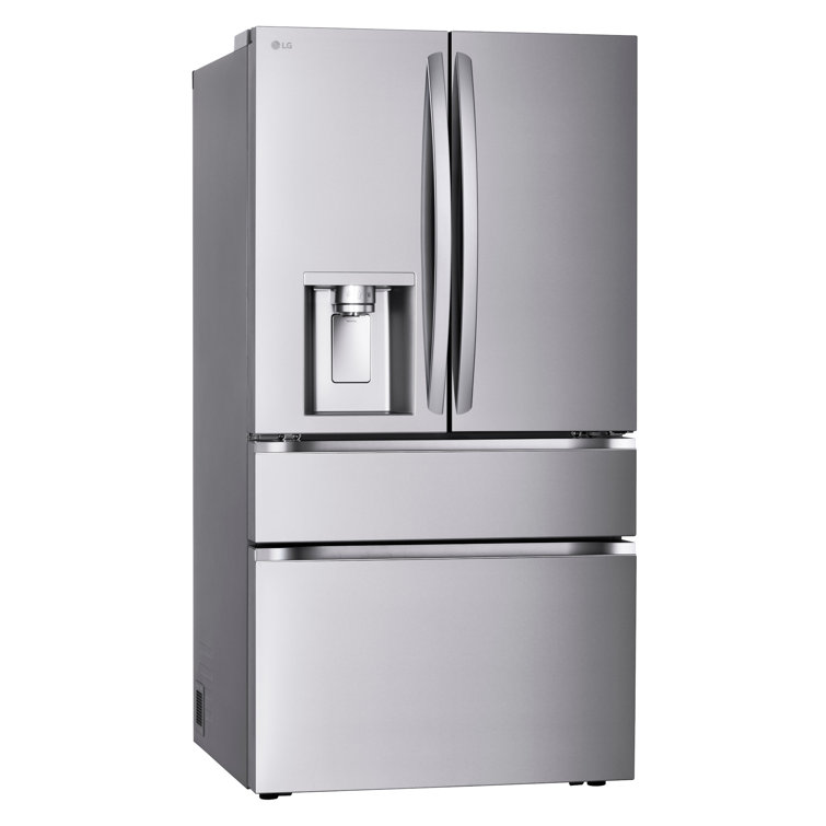 Black Stainless Steel Smart French Door Refrigerator with Ice Maker