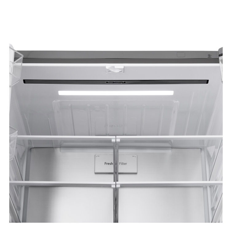 Black Stainless Steel Smart French Door Refrigerator with Ice Maker
