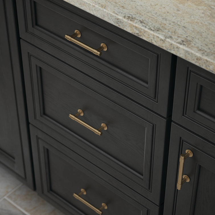 Champagne Bronze 3'' Center to Center Bar Cabinet Pull Set