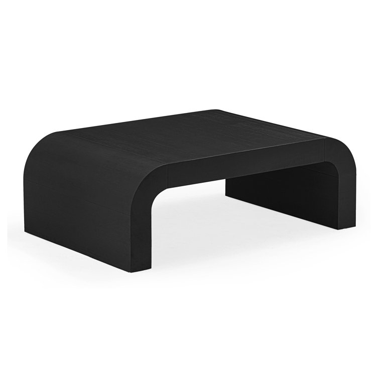 Hump Black Acacia Wood Modern Coffee Table