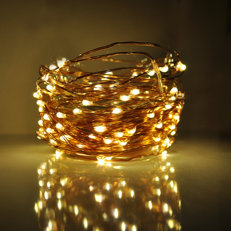 Warm White 33' LED Outdoor Fairy String Lights