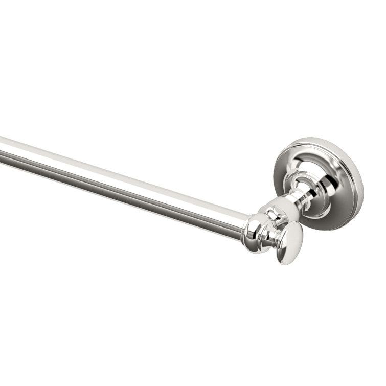 Polished Nickel 24" Traditional Wall Mounted Towel Bar
